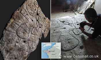 Is this the oldest map in Europe? Stone slab with markings made 4,000 ...