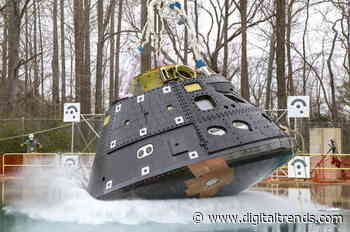 Watch NASA drop its next-gen spacecraft into a huge pool of water