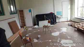 Vandalen breken in en bekladden leslokalen van Buso-school 't Vurstjen - Het Nieuwsblad