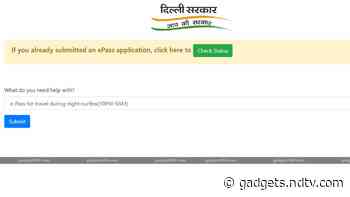 Delhi Night Curfew From 10pm to 5am: How to Get e-Pass for Travelling