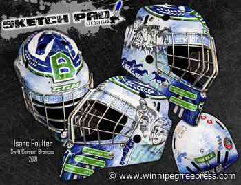 Swift Current Broncos goalie teams with lifelong fan to create utile hockey art - Winnipeg Free Press