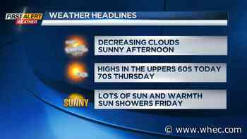 First Alert Weather: Sunny and mild afternoon