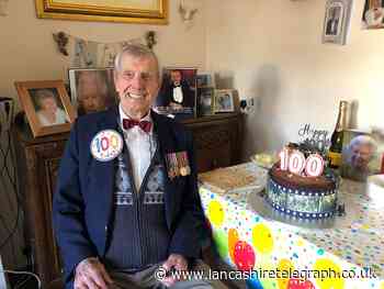 Second World War veteran honoured by giant 100th birthday message