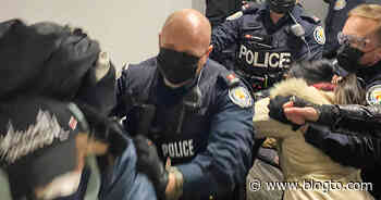 Toronto advocates furious after dozens of cops show up to a residential eviction - blogTO