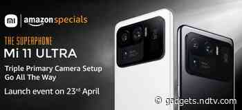 Mi 11 Ultra Amazon Availability Confirmed Ahead of April 23 Launch in India