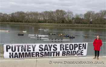 Protest on Putney Embankment after iconic Boat Race is moved