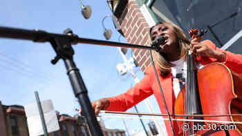 Cellist Aijee Evans will blow you away with her street performances