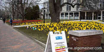 'Field of Flags' Memorial at University of Rhode Island Honors Holocaust Victims - Algemeiner