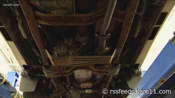 St. Paul police are using spray paint to crack down on catalytic converter thefts