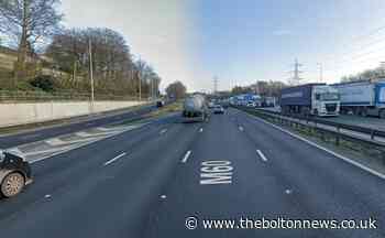 Two lanes on M60 closed due to collision between van and car
