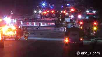 Gas tanker overturns, ruptures in crash that closes entire road in Fayetteville