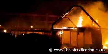 Two arrested after golf clubhouse fire