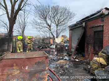 Five fire crews called to workshop blaze in Clacton
