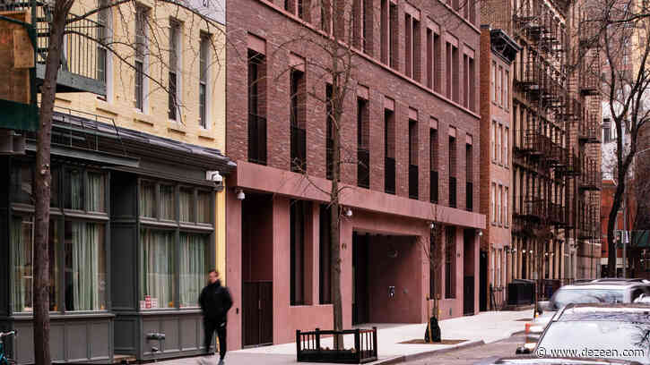 David Chipperfield designs red concrete and brick apartment block for New York