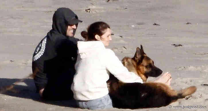 Shailene Woodley & Aaron Rodgers Cuddle Their Dog at the Beach in Cute New Photos!