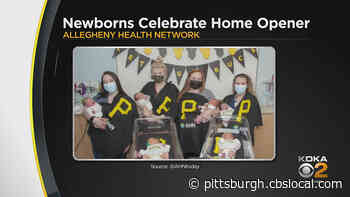 Newborns At AHN Celebrate Pirates Home Opener With Buccos Gear
