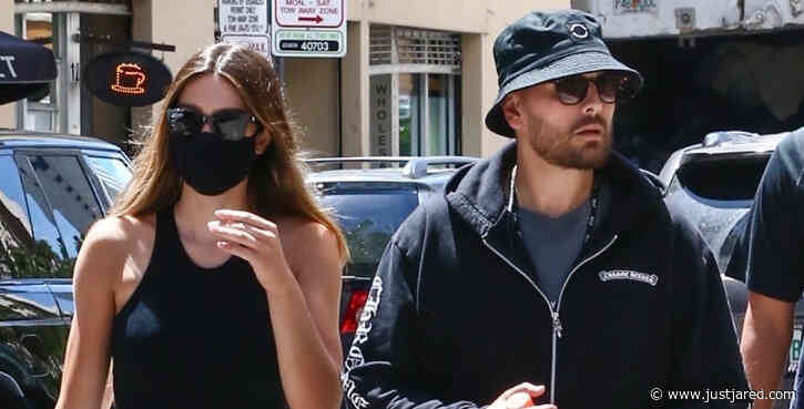 Scott Disick & Girlfriend Amelia Hamlin Stop by a Jewelry Store in Miami