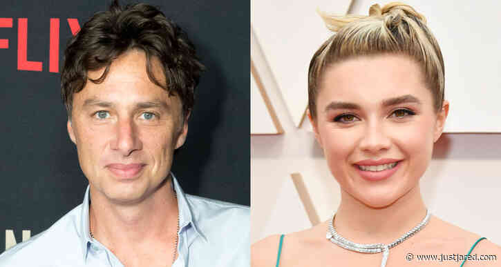 Zach Braff Goes Shirtless at the Beach with Girlfriend Florence Pugh!