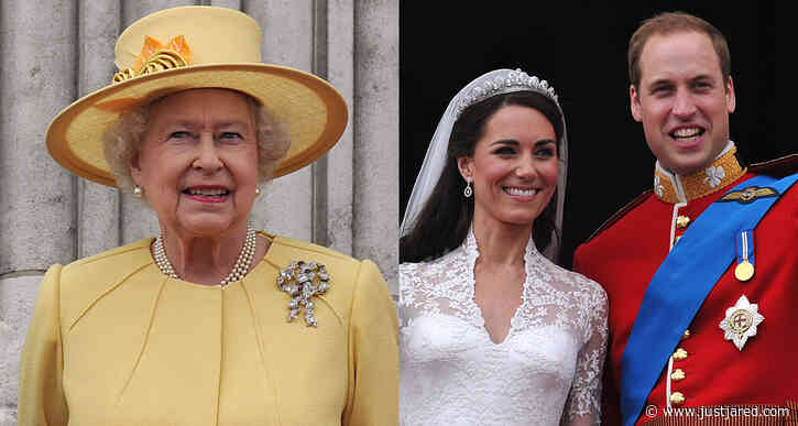 Queen Elizabeth Made an Awkward Comment About Prince William & Kate Middleton's Wedding Cake