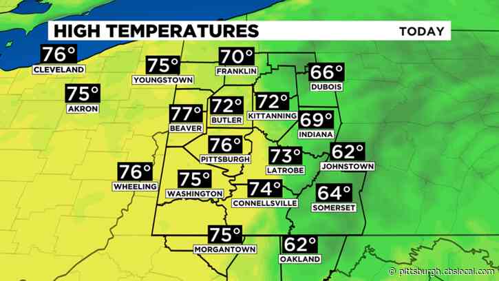 Pittsburgh Weather: Warm Temperatures Start The Weekend, Isolated Showers Possible