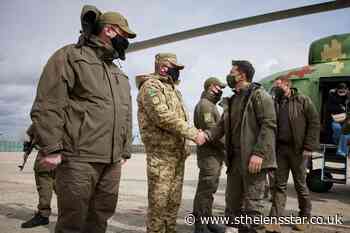 Ukraine's president visits conflict zone in east of country - St Helens Star