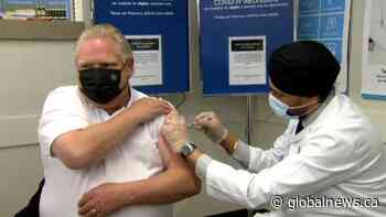 Ontario premier Doug Ford gets AstraZeneca COVID-19 vaccine