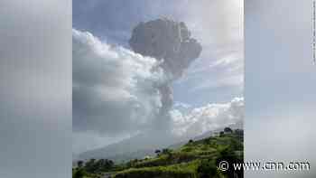 Volcano erupts in the Caribbean, sending ash nearly four miles into the air
