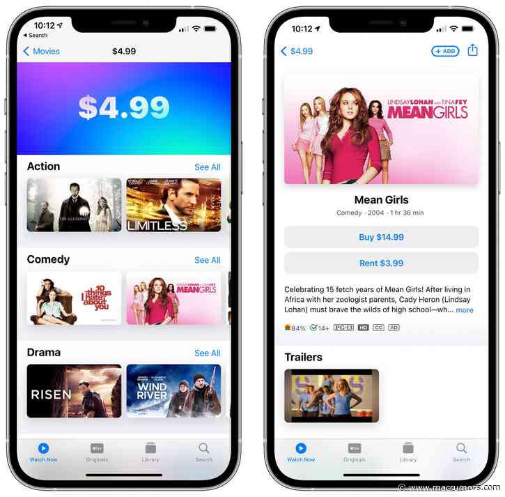 Apple's TV App Currently Has Misleading Pricing for Movies [Updated]