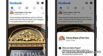 Facebook will help its users stop falling for satire Pages
