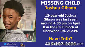 Baltimore County Police Search For Missing 12-Year-Old Boy - CBS Baltimore