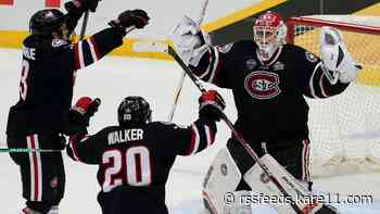 St. Cloud State men's hockey team advances to its first national title game