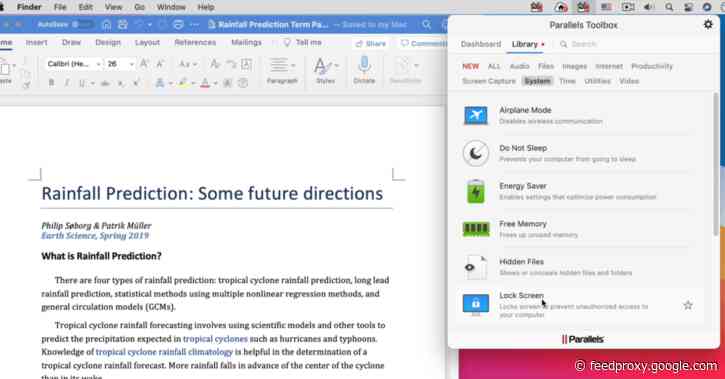 Parallels Toolbox 4.5 adds support for Apple Silicon, a customizable dashboard, and a new user interface