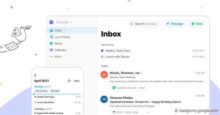 Twobird email app for iPhone and Mac expands with support for Outlook