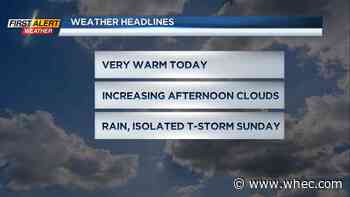 First Alert Weather: Another warm April day