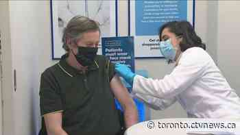 Toronto Mayor John Tory receives first dose of AstraZeneca COVID-19 vaccine