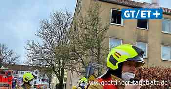 Zimmerbrand in Hannover-Mittelfeld: Feuerwehr rettet Bewohner mit Drehleiter