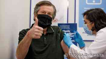 Toronto Mayor John Tory receives first dose of AstraZeneca COVID-19 vaccine - CTV Toronto
