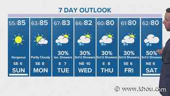 Houston forecast: Gorgeous Sunday ahead before rain chances next week - KHOU.com