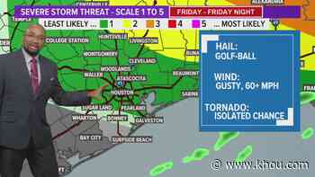 Houston Forecast: Strong to severe storms likely in Houston area Friday night - KHOU.com