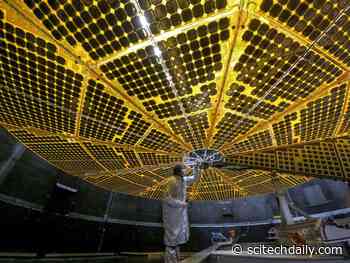 NASA’s Lucy Spacecraft Stretches Its Wings in Successful Solar Panel Deployment Test