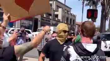 White Lives Matter Rally, SoCal Counter-Protesters Chant 'Go Home Nazis'