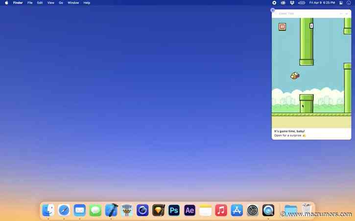 Developer Recreates Flappy Bird as Interactive macOS Notification