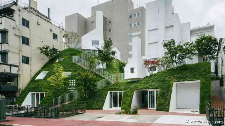 Sou Fujimoto adds giant atrium and green hill to Shiroiya Hotel