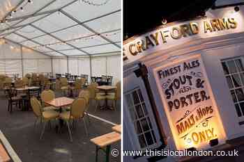 Crayford pub opens huge marquee for grand reopening