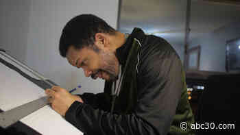 Inside a draftsman's dream: Artist Kareem Davis showcases architectural vision of Chicago in new exhibit