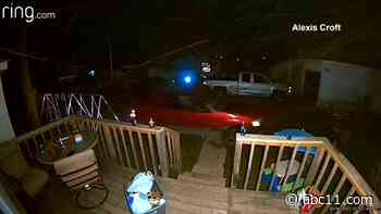 VIDEO: SUV crashes through front yard, hits swing set, drags mother of 1 down street