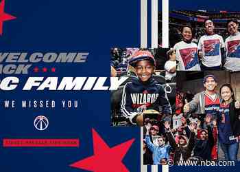 Wizards to welcome fans back to Capital One Arena on April 21