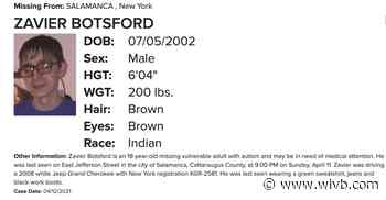 Authorities attempting to locate Salamanca teen missing since Sunday