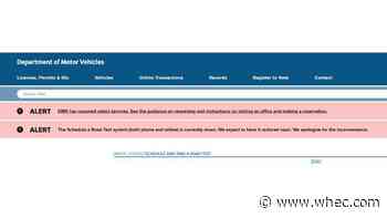 DMV road test scheduling page restored after outage