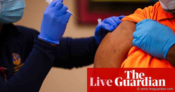 Nearly half of US adults have received at least one Covid vaccine dose – live